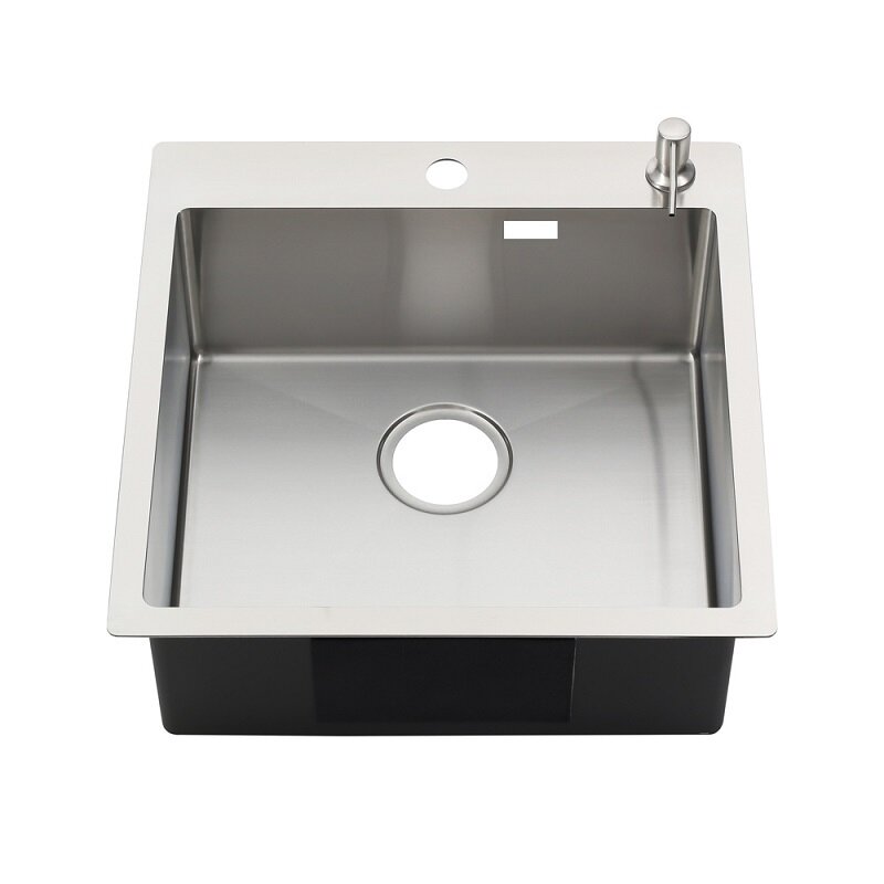 Изображение товара Мойка кухонная Melana ProfLine MLN-R5050HK+дозатор 3,0/200, 50 см, нержавеющая сталь, сатин