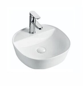 Изображение товара Раковина Nofer Spin 40 CG 23541, 40.5 см, накладная, фарфор, белый