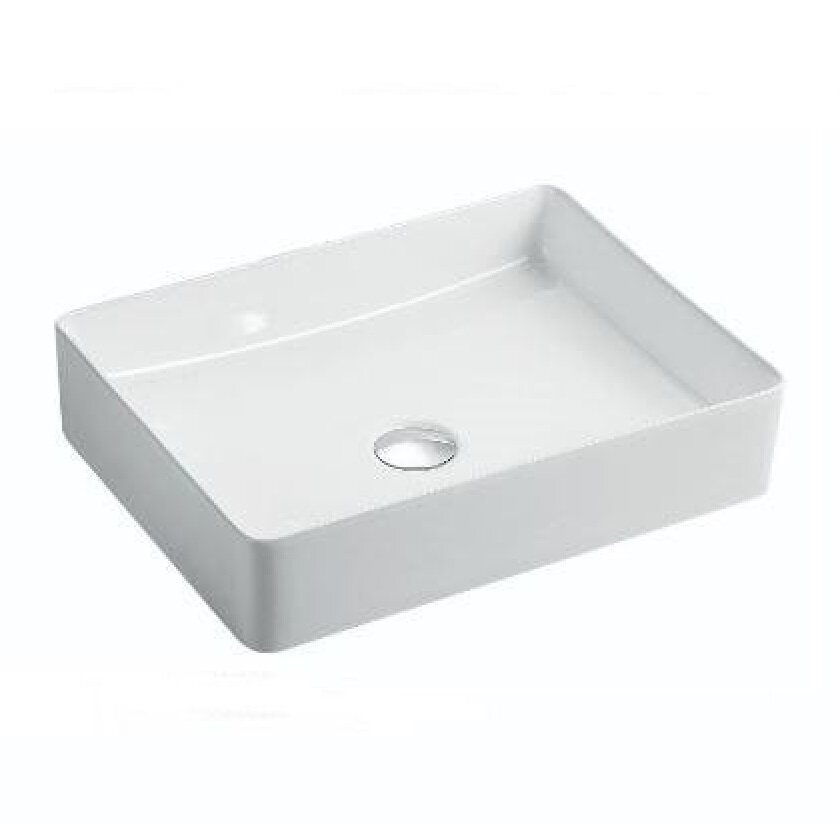 Изображение товара Раковина Nofer QTRO47 23509 47 см, накладная, фарфор, белый, угловая