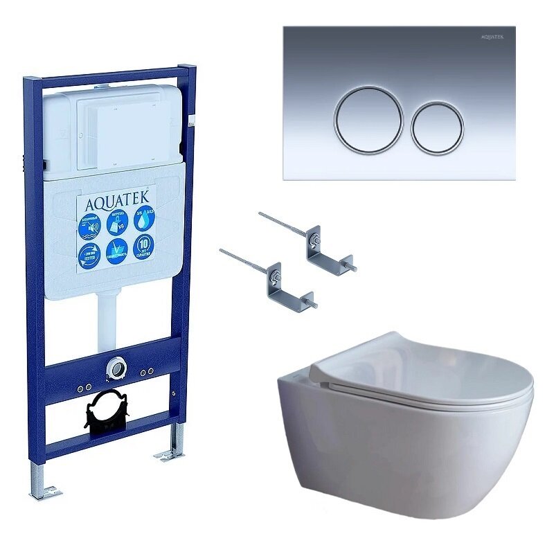 Изображение товара Инсталляция Aquatek Standard INS-0000012 с унитазом Поларис AQ0700-01