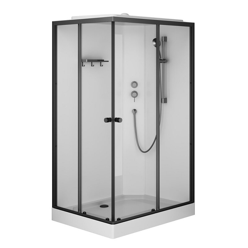 Изображение товара Душевая кабина Am.Pm X-Joy 80x120 см с крышей и тропическим душем Изображение товара Душевая кабина Am.Pm X-Joy 80x120 см с крышей и тропическим душем