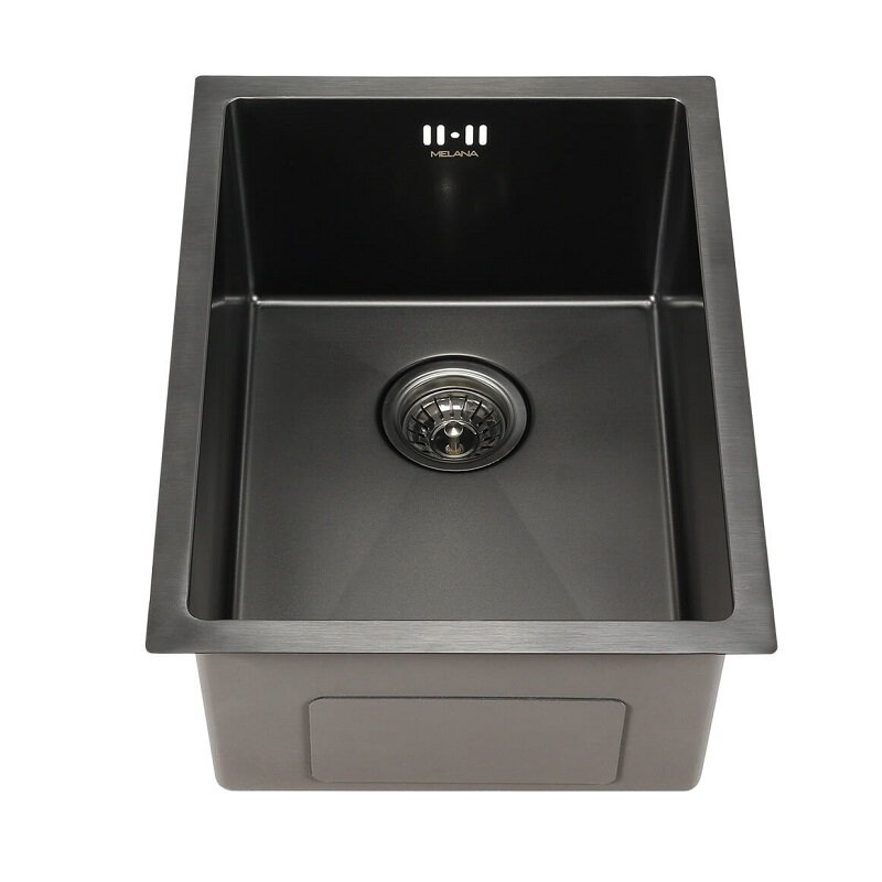 Изображение товара Мойка Melana ProfLine 1,2/220 D5138HB графит — графитовый PVD, 38x51 см