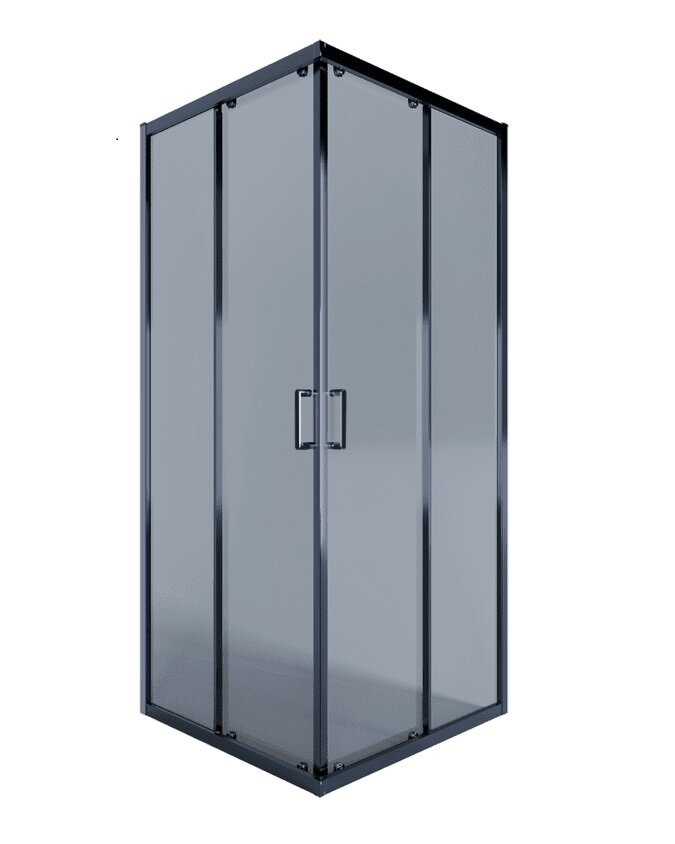 Изображение товара Душевой уголок Alex Baitler AB1490B2 90x90 см с тонированным стеклом и черным профилем