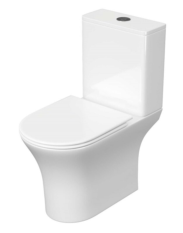 Изображение товара Напольный унитаз Aquatek Optima AQ4412-00 безободковый с сиденьем микролифт белый