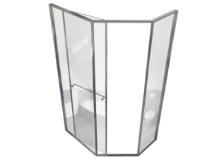 Изображение товара Душевой уголок Радомир Daria PN 1-10-2-1-0-354/1-10-2-2-0-354, 120 х 90 см, L/R, стекло прозрачное, профиль хром