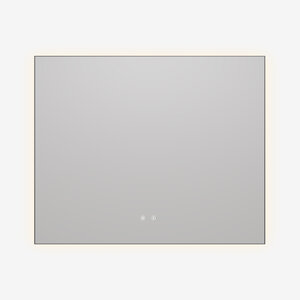 Изображение товара Зеркало Vincea VLM-4F100GM-2, 100 х 80 см, LED-подсветка, с сенсорным выключателем, рама воронёная сталь, gunmetal