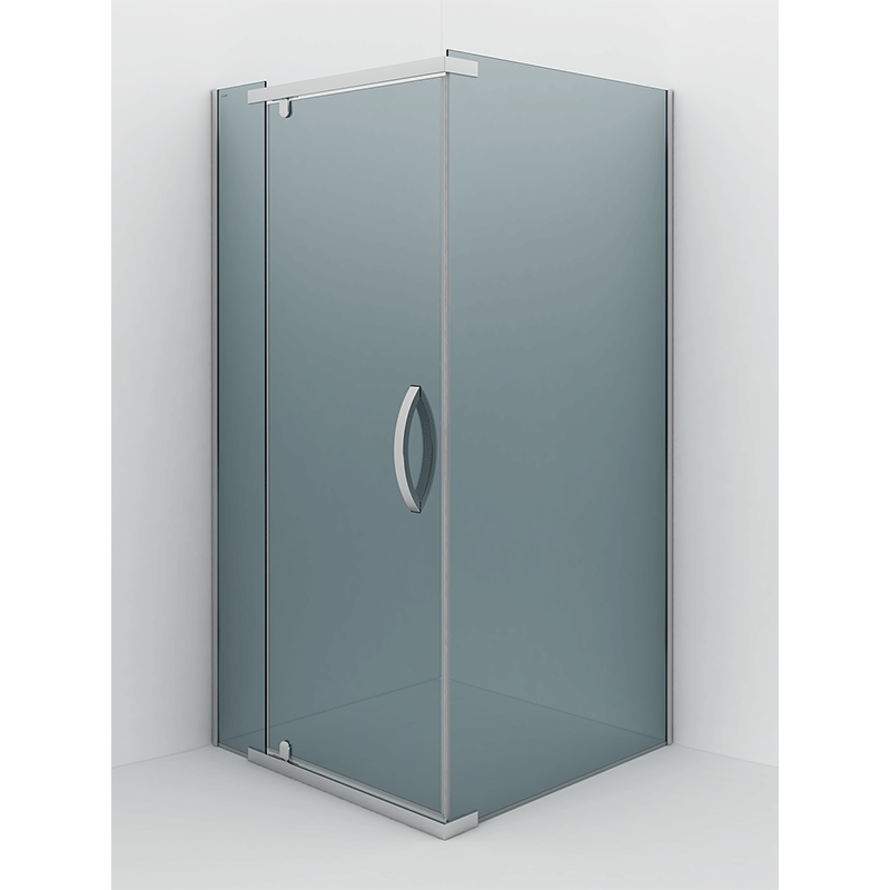Изображение товара Душевой уголок Alex Baitler AB24100S2, 100 х 100 см, стекло тонированное, профиль сталь полированная