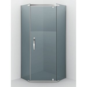 Изображение товара Душевой уголок Alex Baitler AB25100S2, 100 х 100 см, стекло тонированное, профиль сталь полированная