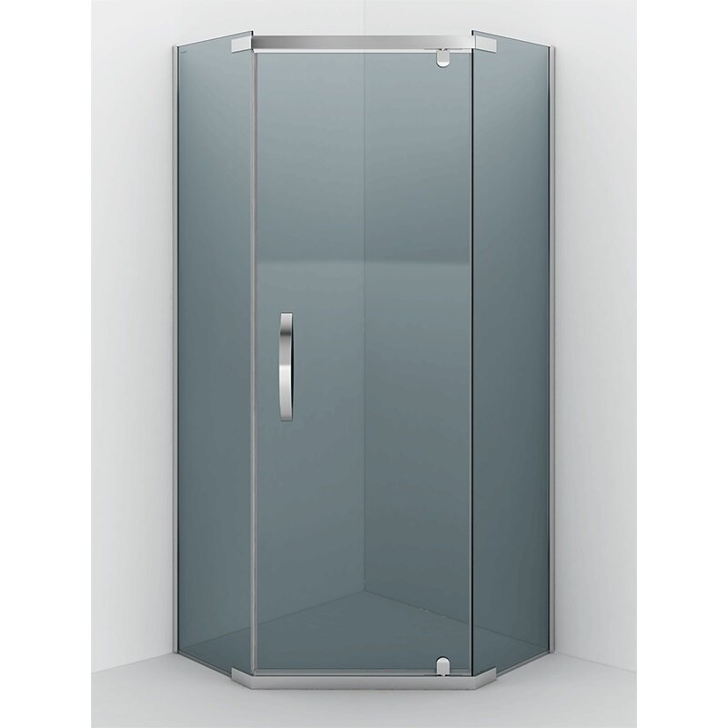 Изображение товара Душевой уголок Alex Baitler AB2590S2, 90 х 90 см, стекло тонированное, профиль сталь полированная