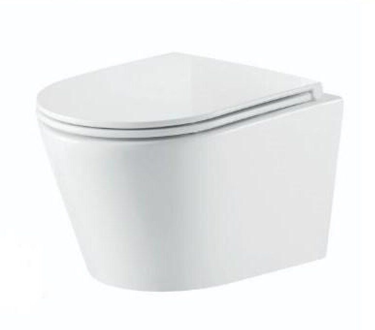 Изображение товара Подвесной унитаз Nofer Nantes 23013 безободковый дюропласт белый