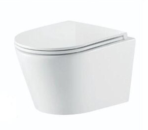 Изображение товара Подвесной унитаз Nofer Nantes 23013, безободковый, сиденье микролифт, белый