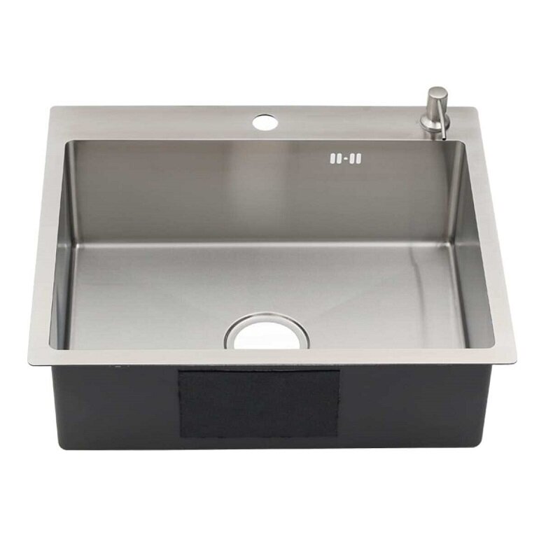 Изображение товара Кухонная мойка Melana ProfLine MLN-R6050H с дозатором 60 см нержавеющая сталь
