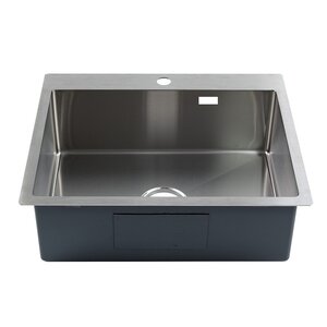 Изображение товара Кухонная мойка Melana ProfLine MLN-R6050HK из нержавеющей стали 60x50 см сатин