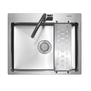 Изображение товара Кухонная мойка Melana ProfLine MLN-R6050HK с коландером из нержавеющей стали 60 см