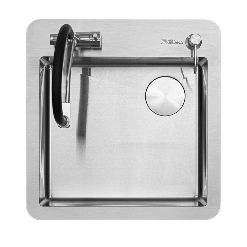Изображение товара Кухонная мойка Melana Uniqui MLN-R5254HK 52x53,5 см из нержавеющей стали