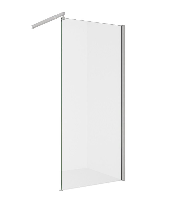 Изображение товара Душевая стенка Alex Baitler AB29110S1 110 см со свободным входом из стекла и нержавеющей стали Герм
