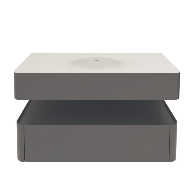 Изображение товара Тумба под раковину Vincea Caprise VMC-4CA100MG 100 см подвесная серый матовый