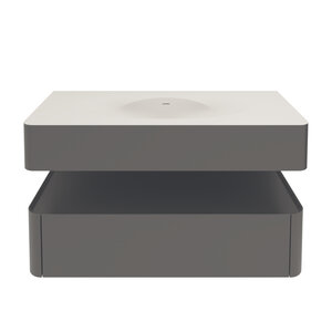Изображение товара Тумба под раковину Vincea Caprise VMC-4CA100MG, 100 см, подвесная, цвет серый матовый