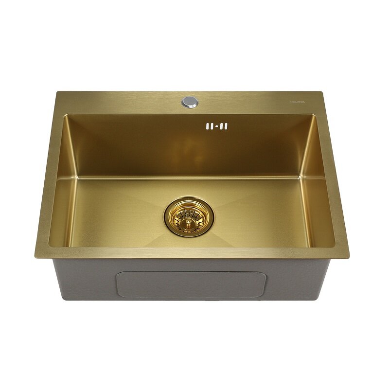Изображение товара Мойка кухонная Melana ProfLine D6045HG золото, 3,0/220 , 60 см, нержавеющая сталь, PVD покрытие Изображение товара Мойка кухонная Melana ProfLine D6045HG золото, 3,0/220 , 60 см, нержавеющая сталь, PVD покрытие