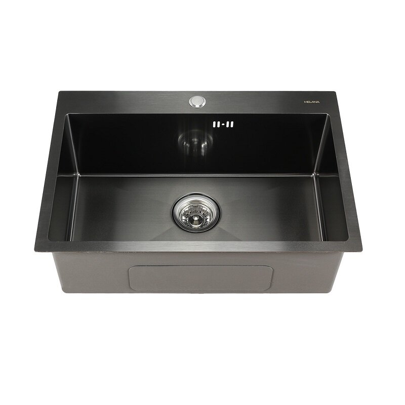 Изображение товара Мойка кухонная Melana ProfLine D6545HB графит, 3,0/220, 65 см, нержавеющая сталь, PVD покрытие