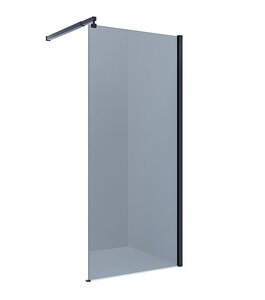Изображение товара Душевая стенка Alex Baitler AB29110B4 110 см тонированное стекло черный профиль Германия