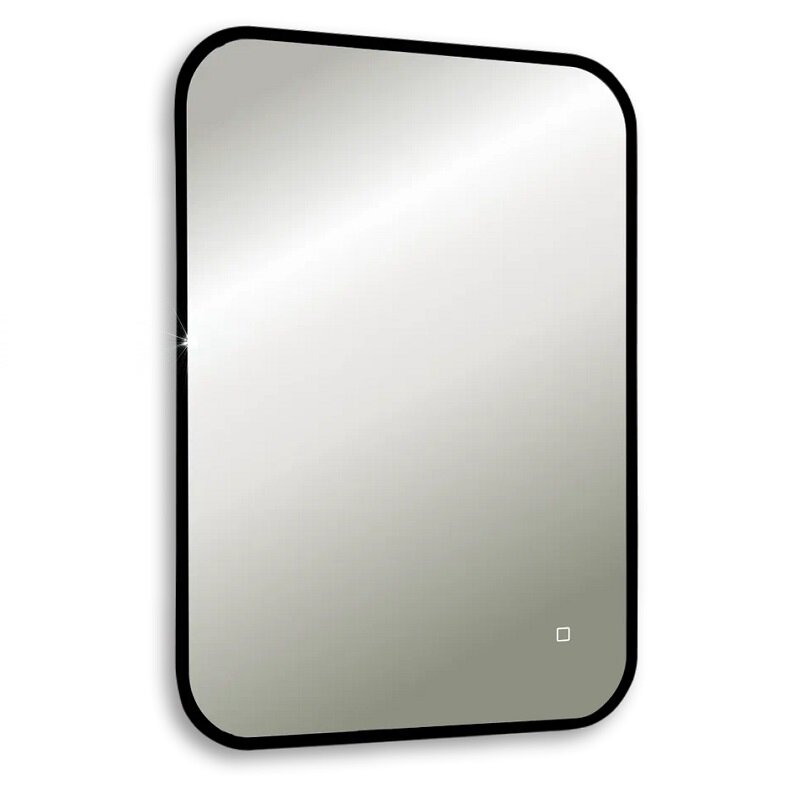 Изображение товара Зеркало Silver Mirrors Incanto Black LED-00002598, 55 х 80 см, с LED-подсветкой, сенсорный выключатель, рама черная