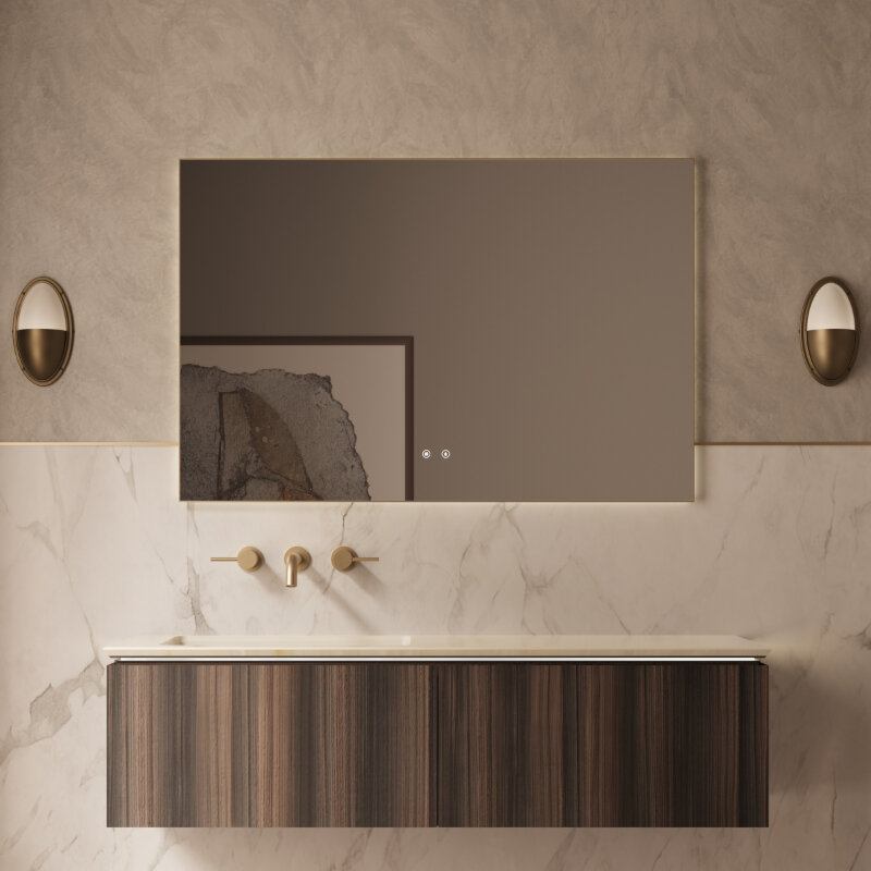 Изображение товара Подвесная тумба Vincea Luxe VMC-4LX140WN 140 см с подсветкой для ванной