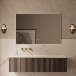 Изображение товара Подвесная тумба Vincea Luxe VMC-4LX140WN 140 см с подсветкой для ванной