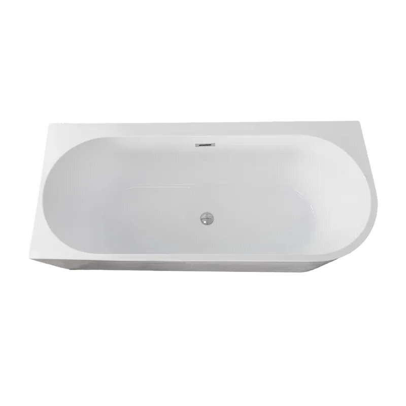 Изображение товара Акриловая угловая ванна Grossman Cristal 150x75 см белая