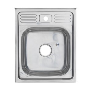 Изображение товара Мойка кухонная Melana 5060 013 t (*15) 0,6/160, 50 см, нержавеющая сталь