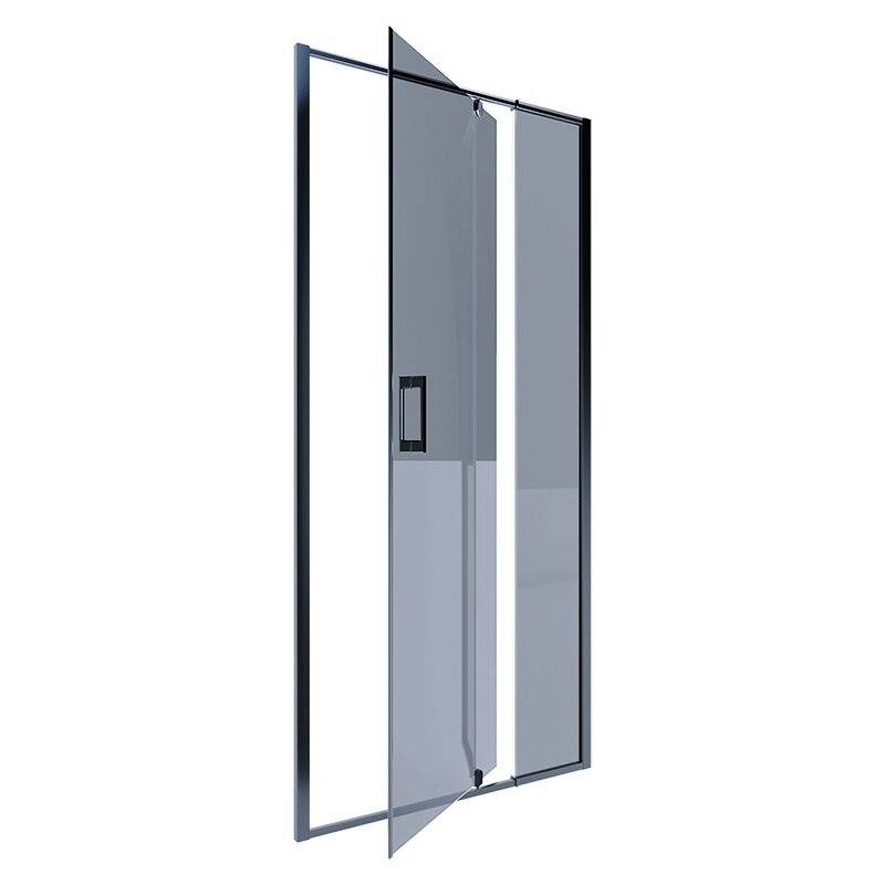 Изображение товара Душевая дверь Alex Baitler AB74B100, 100 см, стекло тонированое, профиль черный