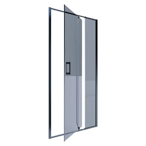 Изображение товара Душевая дверь Alex Baitler AB72B100, 100 см, стекло тонированое, профиль черный