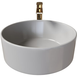 Изображение товара Раковина Grossman Color GR-3013GLM, 41 см, накладная, фаянс, серая матовая