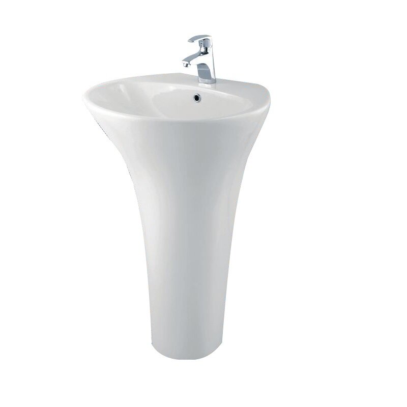 Изображение товара Раковина Creo Ceramique Olimp HDLP357A 60 см с пьедесталом белая