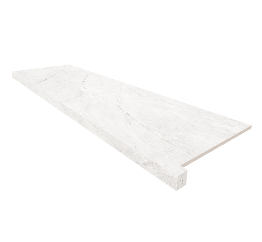 Изображение товара Подоконник угловой керамогранит Estima Nolana 33x120 см белый полированный