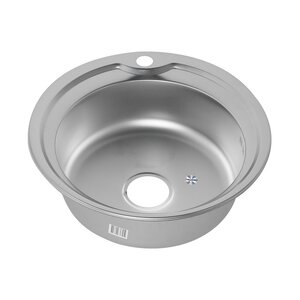 Изображение товара Кухонная мойка Melana 510 253 t 0,6/160 круглая из нержавеющей стали с матовой поверхностью