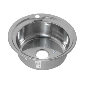 Изображение товара Мойка кухонная Melana 510, 018 t (*15) 0,6/170, 51 см, нержавеющая сталь