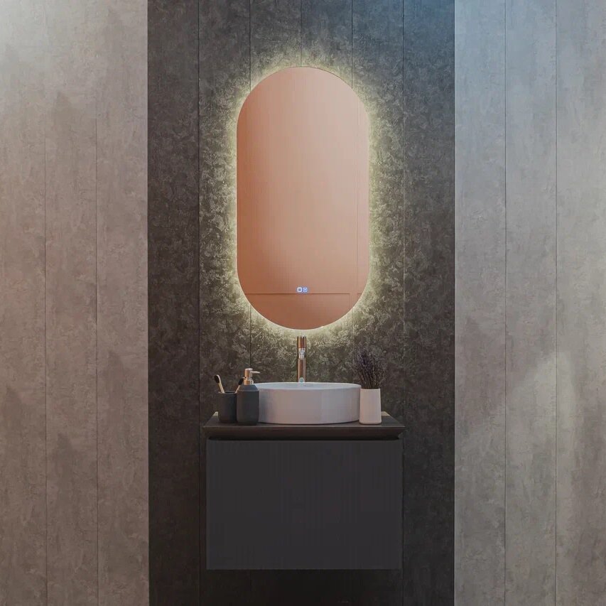 Изображение товара Зеркало Silver Mirrors Viva-Lite LED-00002849, 100 x 50 см, с LED-подсветкой, теплый свет, сенсор, подогрев