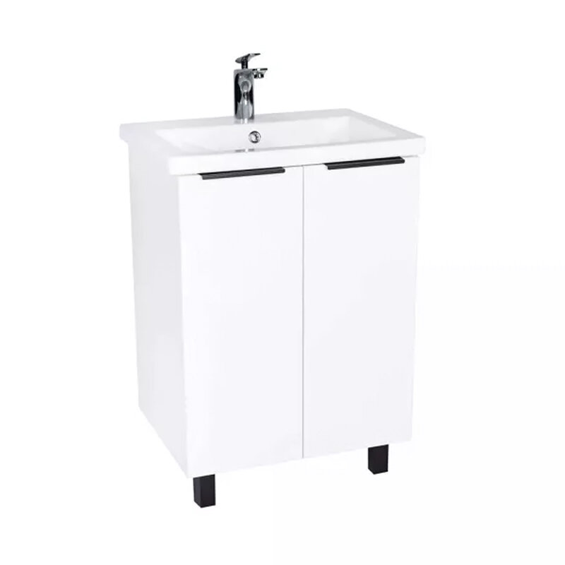 Изображение товара Тумба под раковину Viant Берлин VBER60MDBEL-T2ST, 60 см, белая