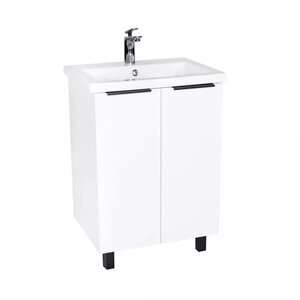 Изображение товара Тумба под раковину Viant Берлин VBER60MDBEL-T2ST, 60 см, белая