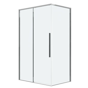 Изображение товара Душевой уголок Grossman Galaxy 120x100 см с прозрачным стеклом и хромированным профилем