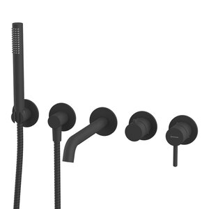 Изображение товара Смеситель для ванны и душа Whitecross Y black YSET1240BL с душевым гарнитуром