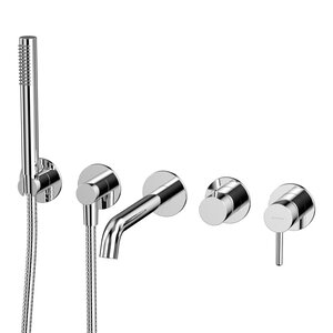 Изображение товара Смеситель Whitecross Y chrome YSET1240CR для ванны и душа с душевым гарнитуром