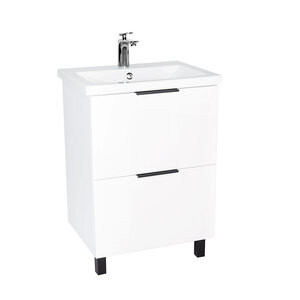 Изображение товара Тумба под раковину Viant Берлин VBER60MDBEL-T2Y 60 см напольная белая Россия