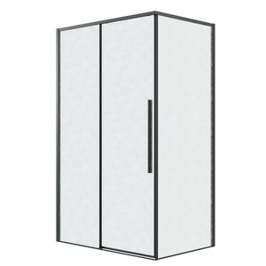 Изображение товара Душевой уголок Grossman Galaxy 120.K33.01.1010.21.02, 100 х 100 см, стекло шиншилла, профиль черный матовый