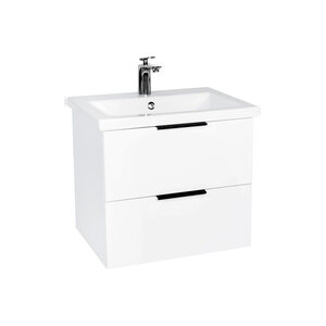 Изображение товара Тумба под раковину Viant Берлин VBER60MDBEL-T2YP 60 см подвесная белая