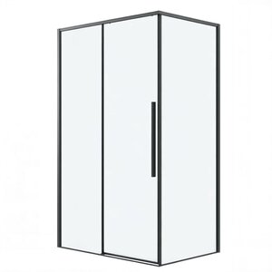 Изображение товара Душевой уголок Grossman Galaxy 120.K33.01.1110.21.00, 110 х 100 см, стекло прозрачное, профиль черный матовый
