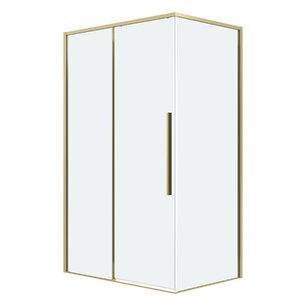 Изображение товара Душевой уголок Grossman Galaxy 120.K33.01.1210.32.00, 120 х 100 см, стекло прозрачное, профиль золото сатин