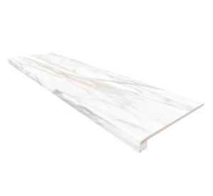 Изображение товара Подоконник угловой, керамогранит Ametis Supreme SM02 72389, 33 x 120 см, без бокового выступа, полированный, левый, gold