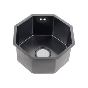 Изображение товара Мойка кухонная Melana ProfLine D400B графит, 1,2/200, 40 см, PVD покрытие, нержавеющая сталь